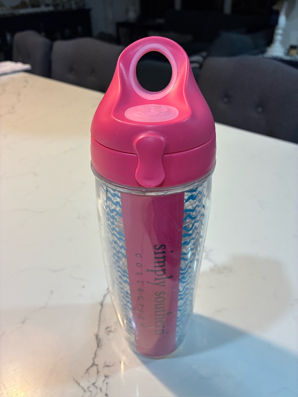 Simply Southern insulated tumbler with sip top, handle and straw